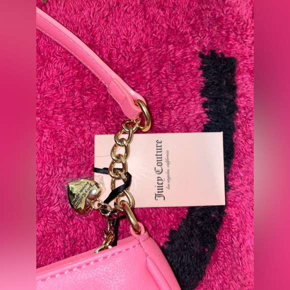 Juicy Couture Pink Bedazzled Shoulder Bag Purse NWT - Picture 3 of 6